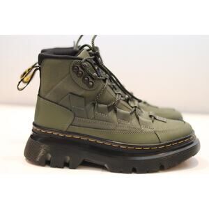 Dr. Martens Boury Extra Tough Leather Utility Boots Sz 6.5 - Khaki Green